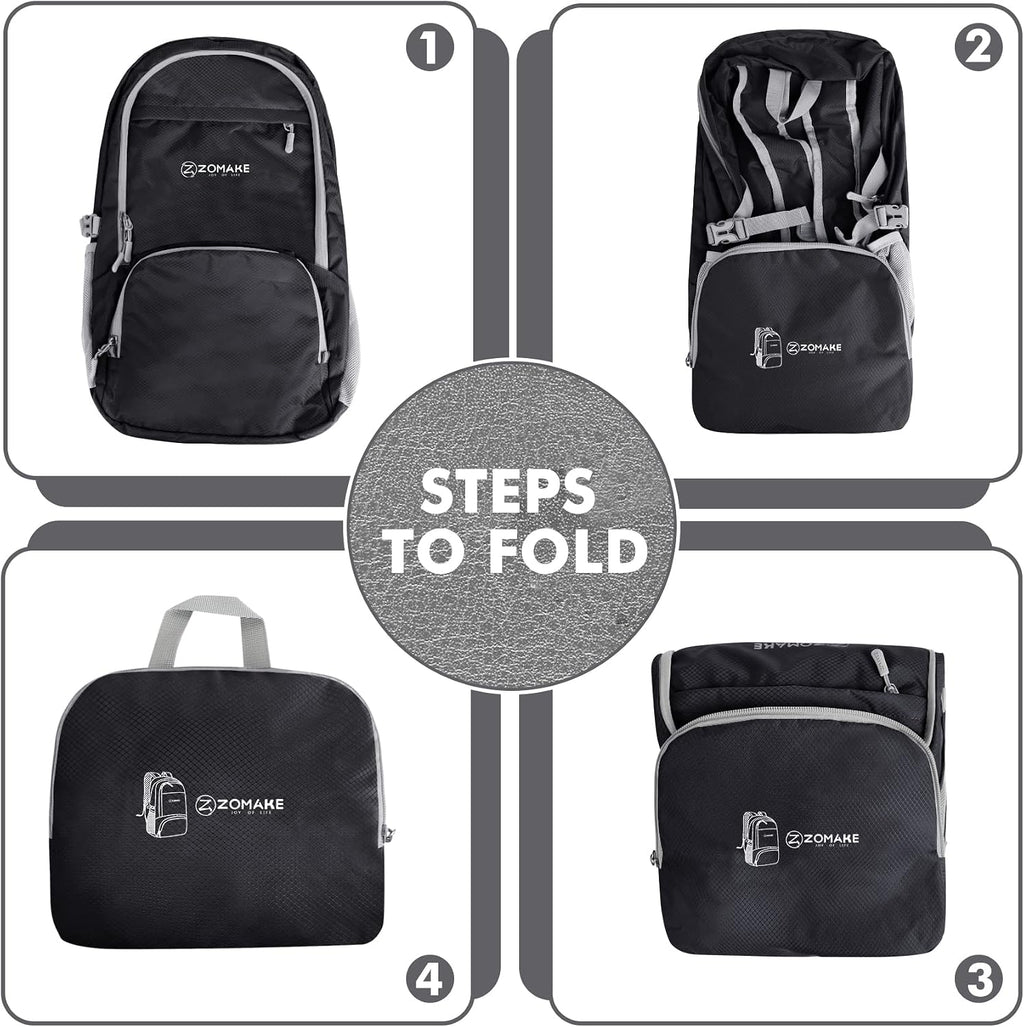 ZOMAKE Lightweight Packable Backpack 30L, Foldable Travel Hiking Daypack