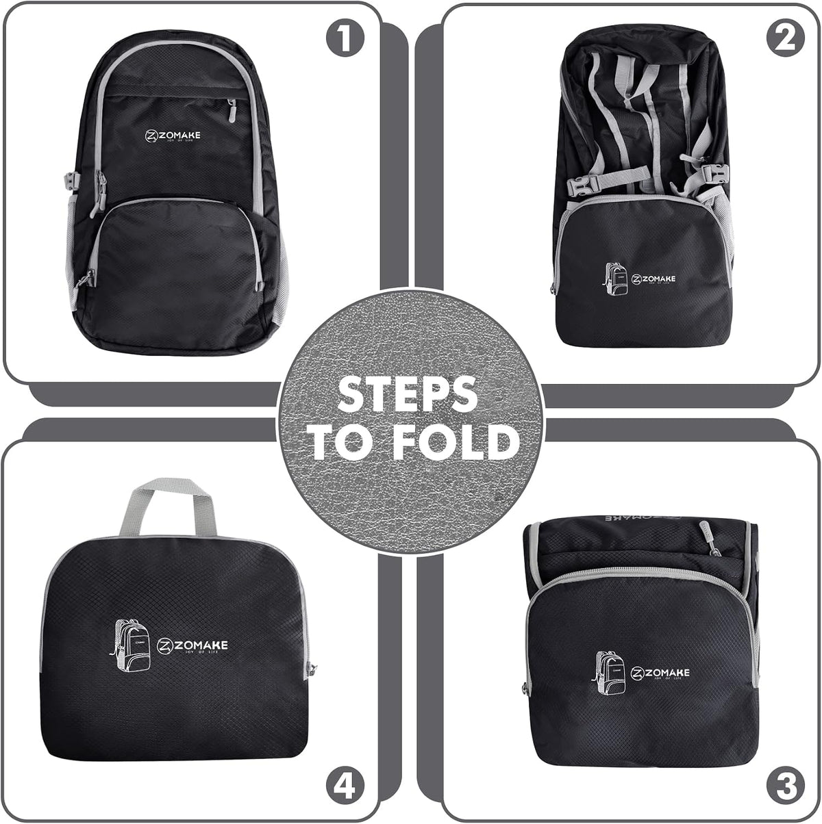 ZOMAKE Lightweight Packable Backpack 30L, Foldable Travel Hiking Daypack