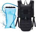 Blue Quartz Hydration Backpack with 3L Water Bladder, Lightweight Hiking Backpack with Phone Pocket, Tactical Molle Water Backpack for Running, Biking, Climbing, Hydro Pack for Men Women