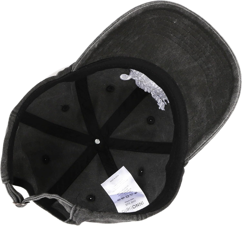 InnoBeta Cyclist Gifts for Men - Cycologist Bicycle Hat - Road Cycling Embroidered Baseball Cap Grey