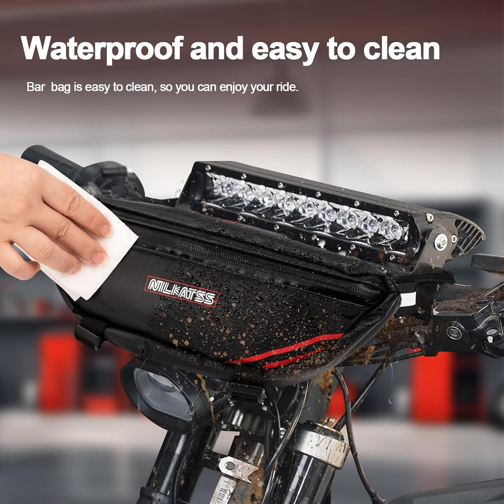 Nilkatss Waterproof Dirt Bike Handlebar Tool Bag Fits Sur Ron & Talaria