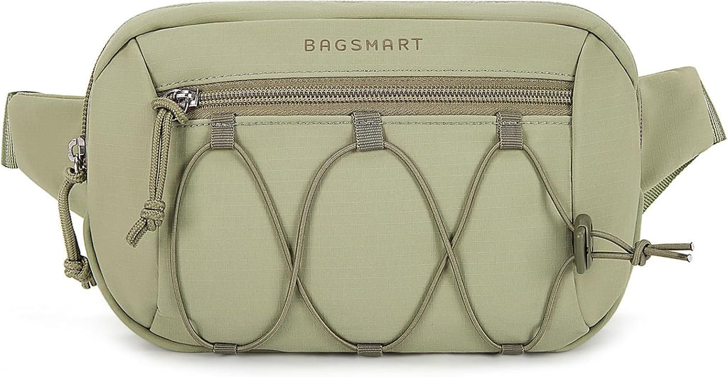 BAGSMART Fanny Packs for Women, Running Workout Traveling Hiking, Camel