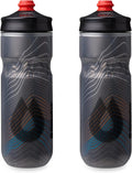HydraPak Polar Surge Insulated Bike Water Bottle (20oz, Ascent Black)