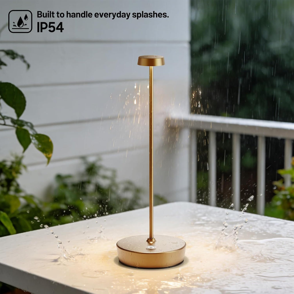 2 Pack Rechargeable Cordless Table Lamp, 6000mAh Battery Table Light