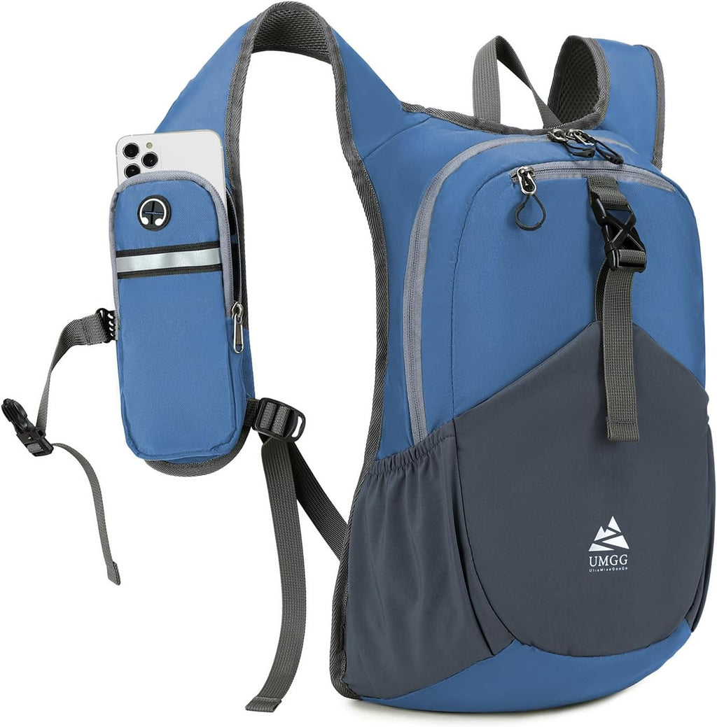 15L Small Hiking Backpack for Men Women Lightweight Packable Backpack Foldable Casual Daypack for Camping Travel Outdoor, Beige