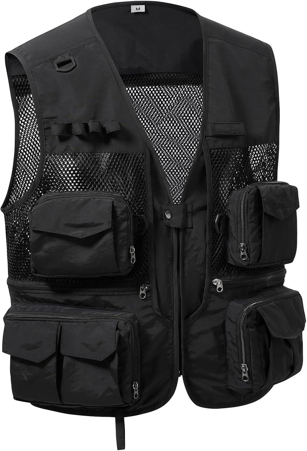 BASSDASH Men's Women's Utility Fishing Cargo Vest Outdoor Safari Photography Work Vest with Multi Pockets Mesh Back FV14
