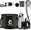 Portable Camping Shower with Head & Heater, Outdoor Shower Kit