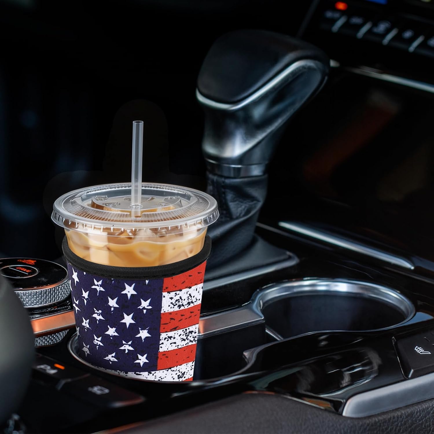 Amintiri Reusable Insulator Neoprene Sleeve for Iced Coffee & Cold Soda