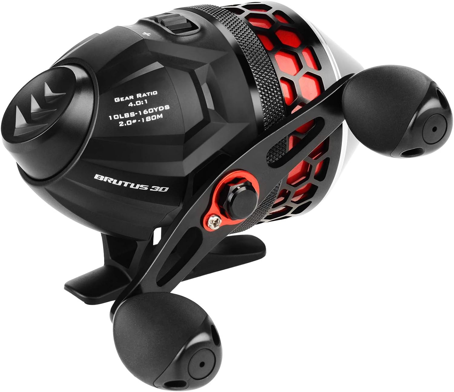 KastKing Brutus Spincast Fishing Reel, Reversible Handle, Easy Push-Button