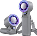 Portable Handheld Turbo Fan, 1-199 Speed Adjustable, Grey Purple