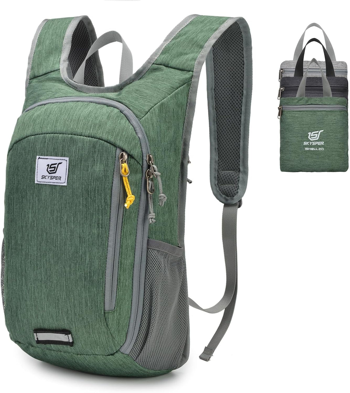 SKYSPER Small Daypack 10L Hiking Backpack Packable Lightweight Travel Day Pack for Women Men