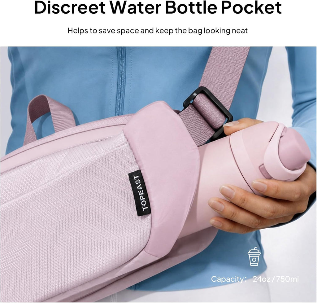 TOPEAST Waist Pack Large Capacity Fanny Pack with Water Bottle Pocket