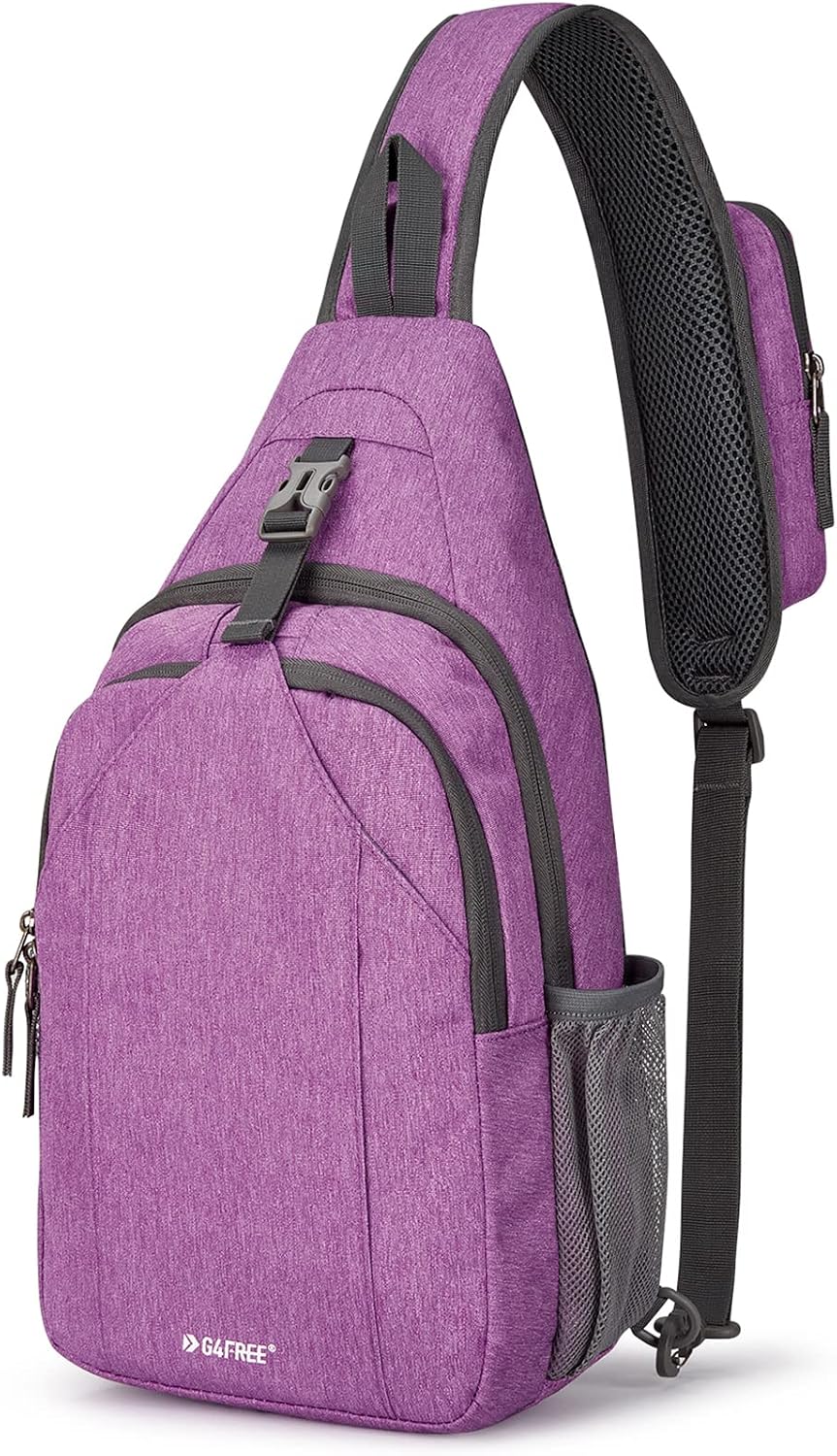 G4Free Sling Bag for Men Women, RFID Blocking Crossbody Bag, Daily, Travel