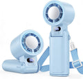 Portable Handheld Turbo Fan, 1-199 Speed Adjustable, Blue
