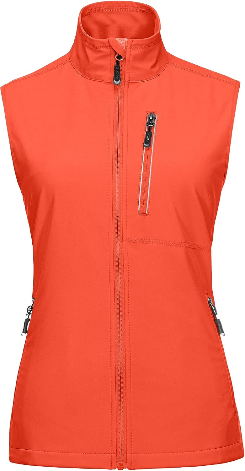 33,000ft Women's Lightweight Running Vest with 6 Pockets for Travel Golf