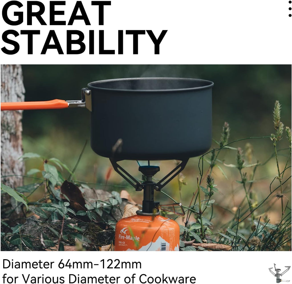 Fire-Maple Hornet II Portable Camping Stove Ultra Light Titanium Gas Stove