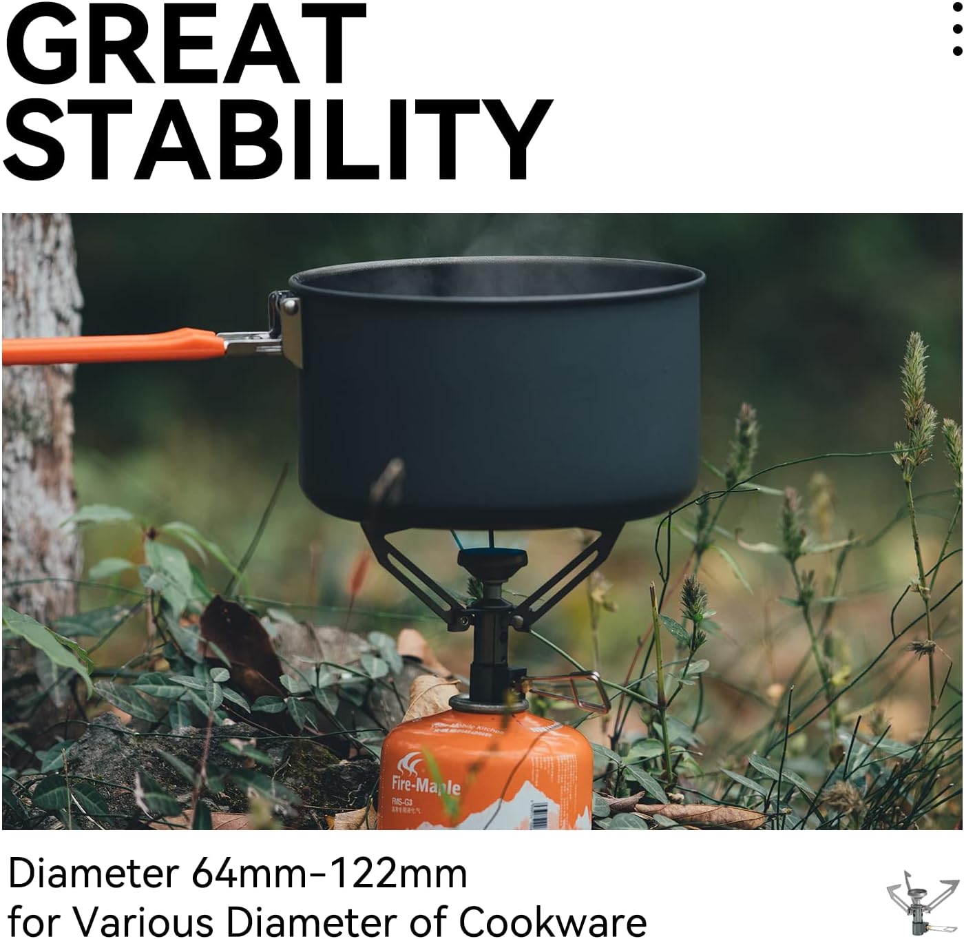 Fire-Maple Hornet II Portable Camping Stove Ultra Light Titanium Gas Stove