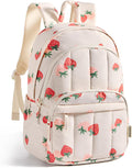 BAGSMART College Laptop Backpack,Cute Travel Backpack for Women,Quilted Computer Bookbag