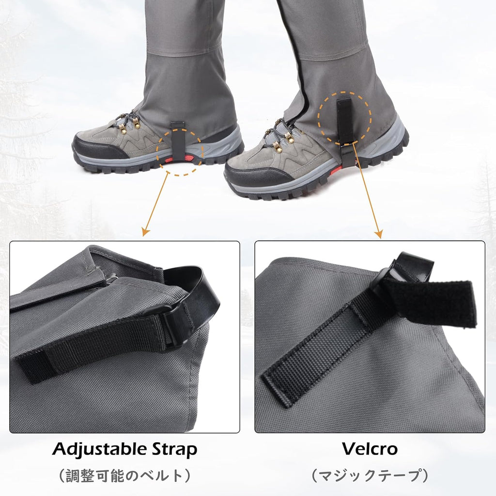 TRIWONDER Leg Gaiters Waterproof Snow Boot Gators Hiking Gaiters Men Women for Walking Climbing Hunting Cycling Backpacking Lightweight Rain Shoe Gaiters