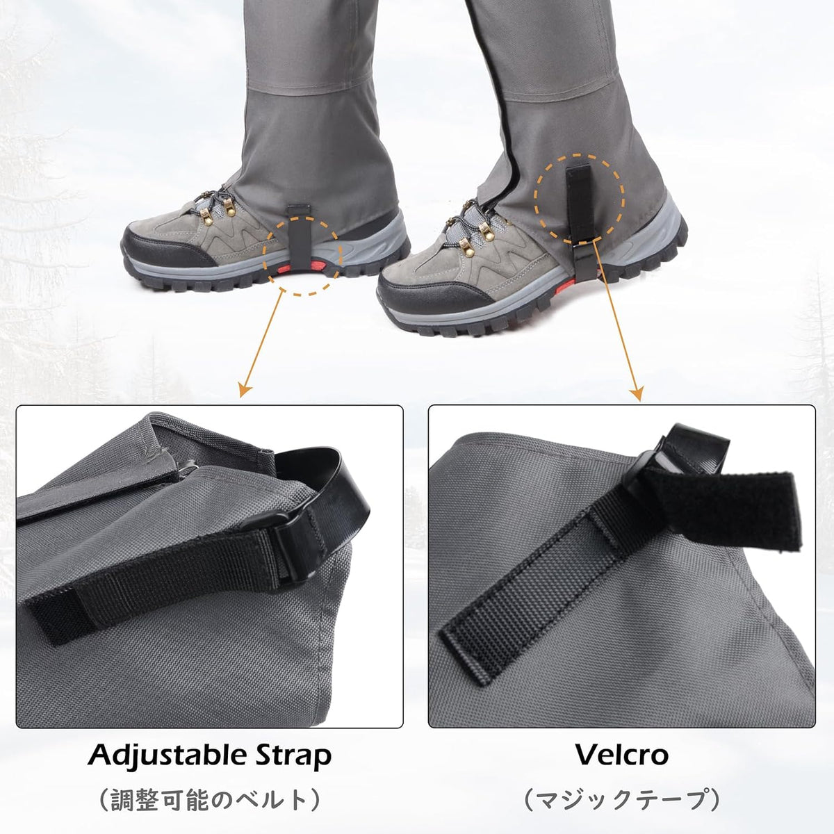 TRIWONDER Leg Gaiters Waterproof Snow Boot Gators Hiking Gaiters Men Women for Walking Climbing Hunting Cycling Backpacking Lightweight Rain Shoe Gaiters