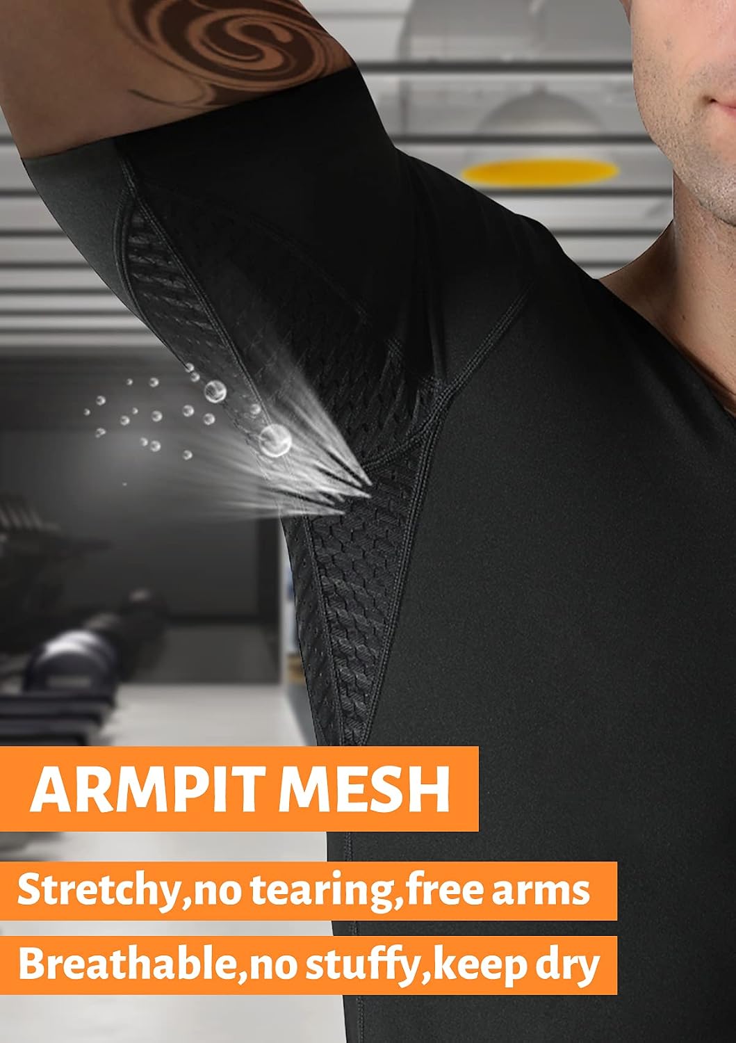 Sauna Shirt for Men Sweat Tank Top Heat Trapping Suit Workout