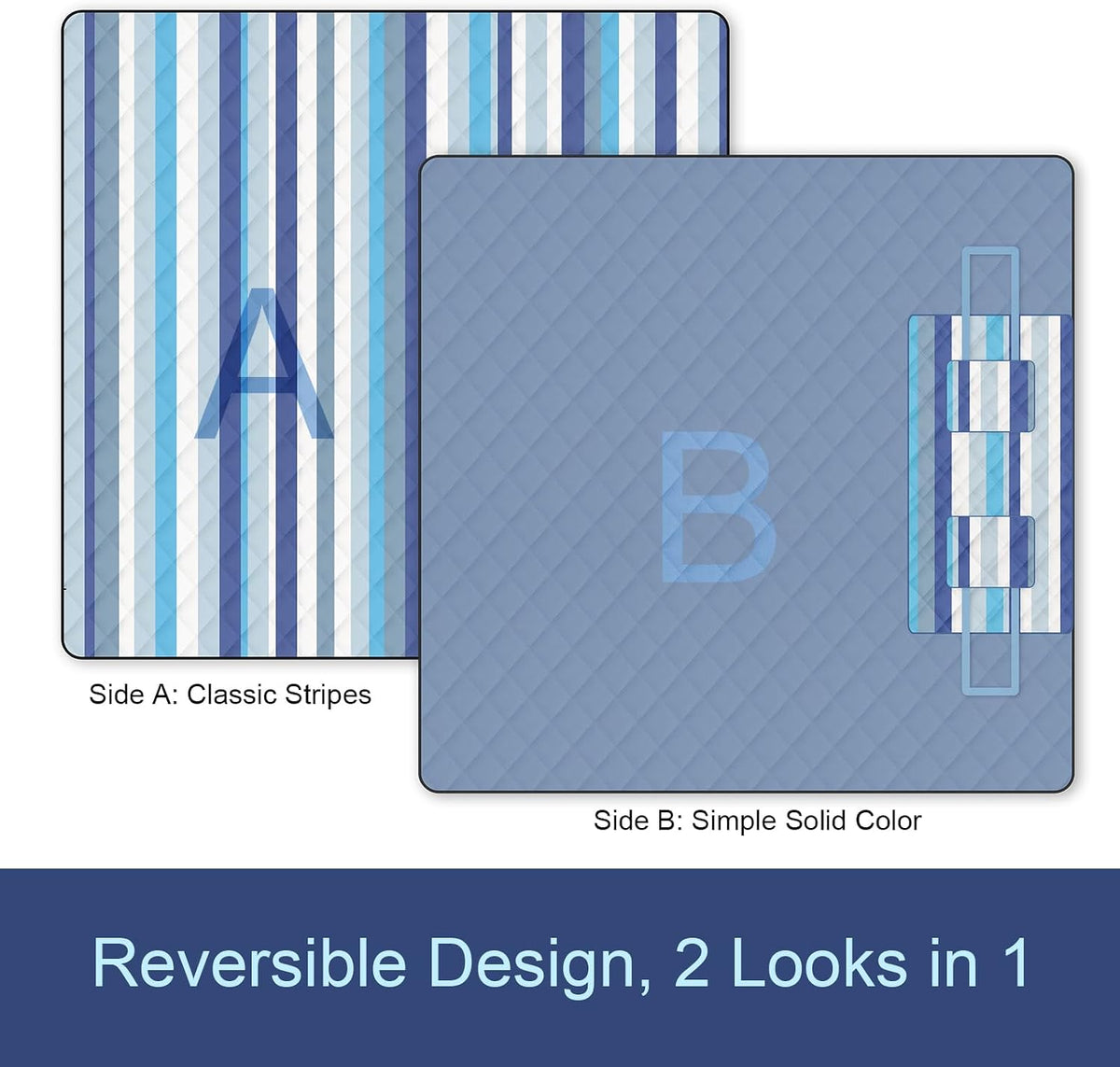 2 in 1 Tote Picnic Blanket Waterproof Outdoor Camping Beach Blanket