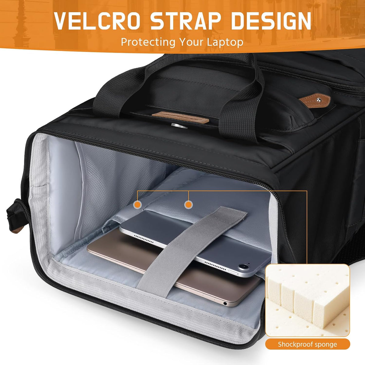 Maelstrom Laptop Backpack for Women Men, 15.6-17.3" Waterproof Travel Bag