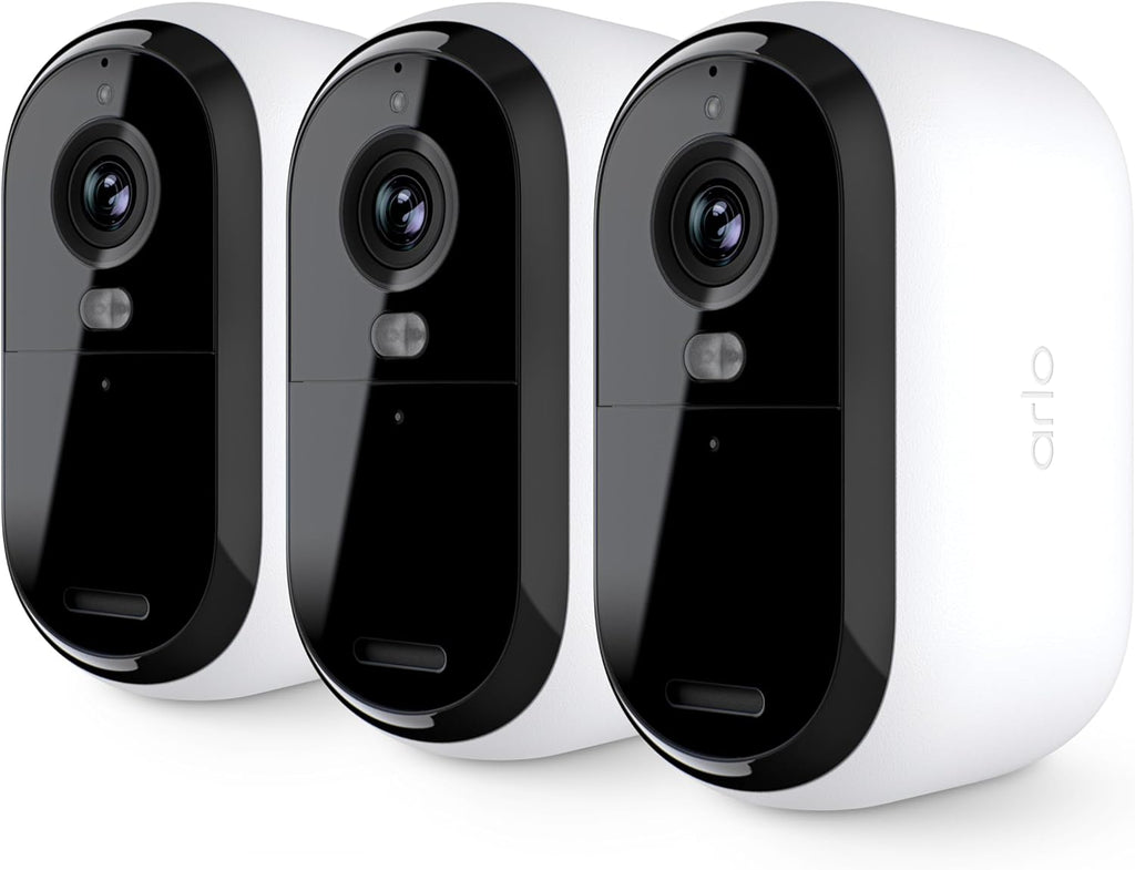 Arlo Essential Security Cameras Wireless Outdoor 1080p HD (2nd Gen, 2023 Release) - Battery Power, Person Recognition, Package Detection, Animated Preview, 1-Month Trial of Secure Plan, 1 Cam, White