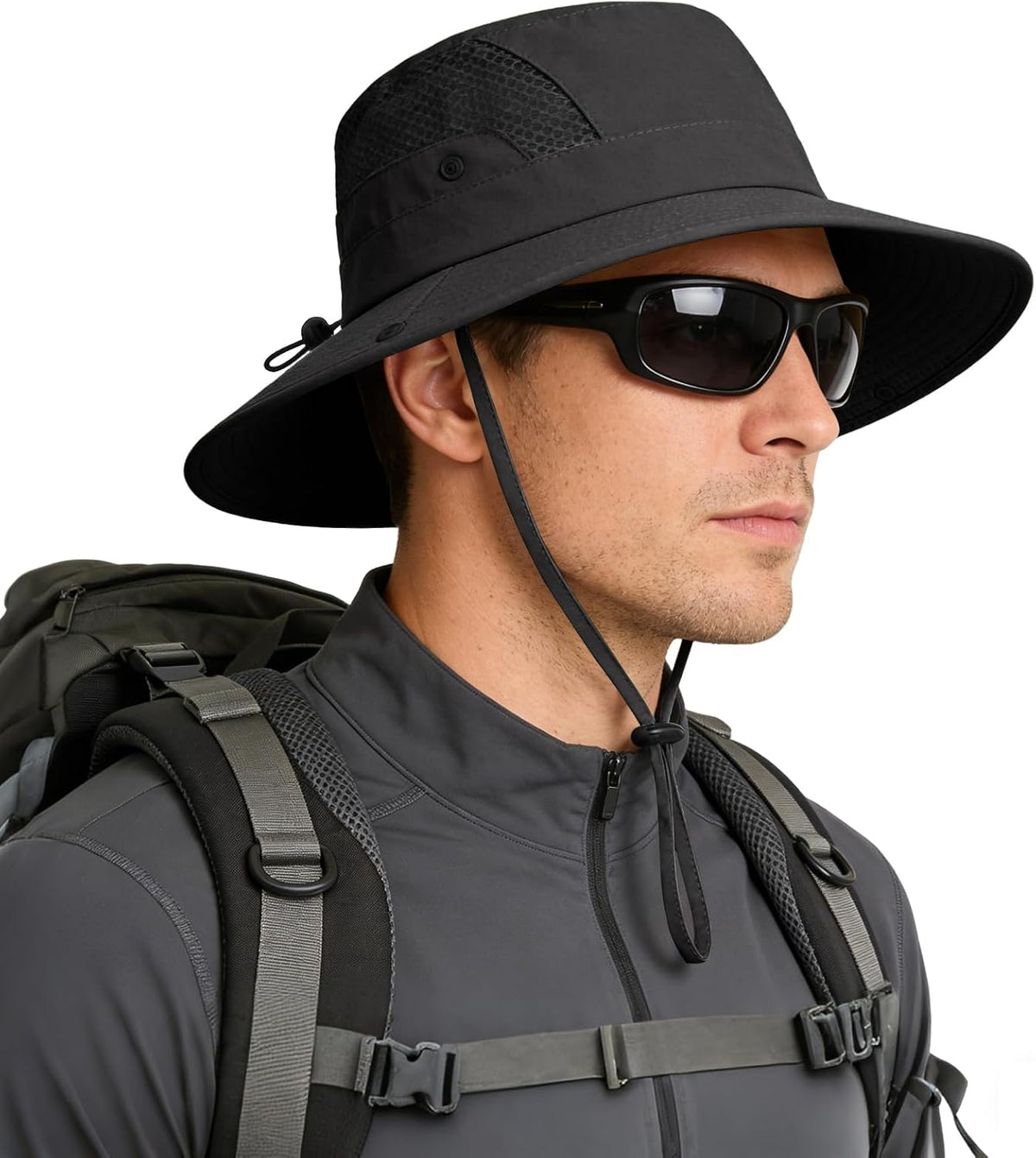 Sun Hat for Men Women UV Protection Wide Brim Fishing Hats Breathable UPF 50+ Boonie Bucket Hats Beach Safari Hiking Garden