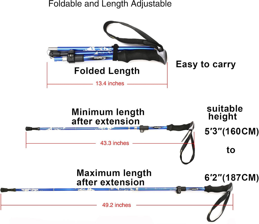 A ALAFEN 7075 Aluminum Collapsible Ultralight Trekking Pole