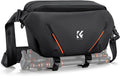 K&F CONCEPT Camera Sling Bag, Lightweight Crossbody Bag with Tripod Holder