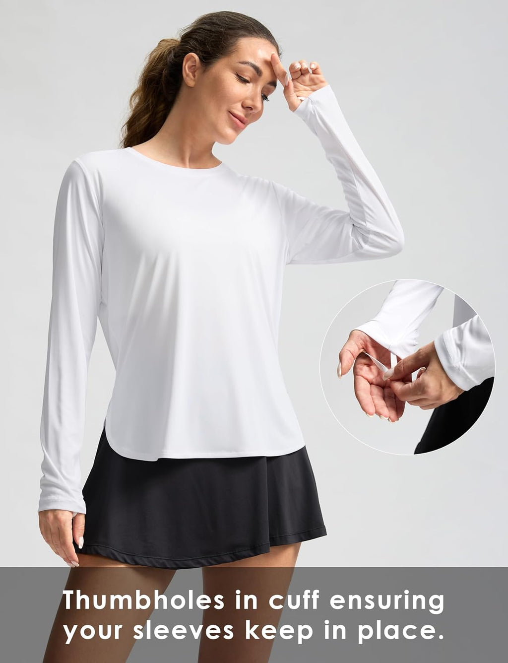 G Gradual Women's Sun Shirts UPF 50+ Long Sleeve Workout Hiking Tops