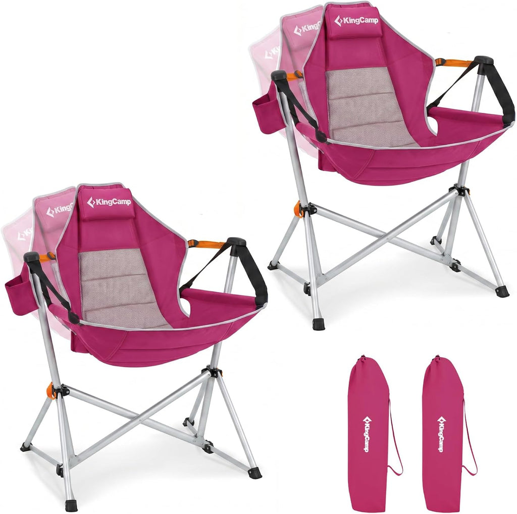 KingCamp Hammock Camping Chair, 400lbs Heavy Duty Swing Chairs for Adults