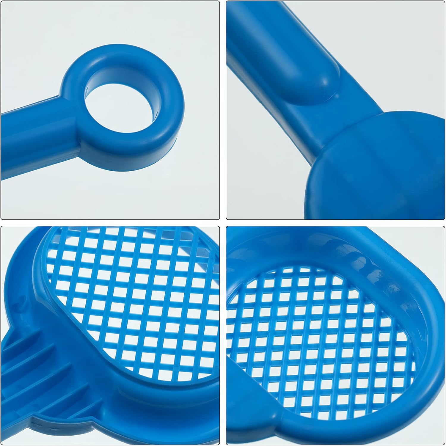 Skylety 8 Pcs Sand Shovels for Kids Beach Toys Plastic Rake Sifter,None | 4 Tool Styles for Sandbox Play, Plastic with Hanging Holes, Lightweight Summer Outdoor, Portable Travel Beach Essentials