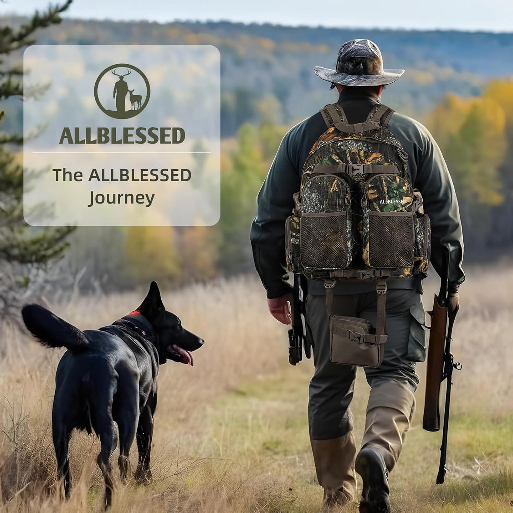 Hunting Backpack for Men Camo Hunting Day Pack for Rifle Bow 35L