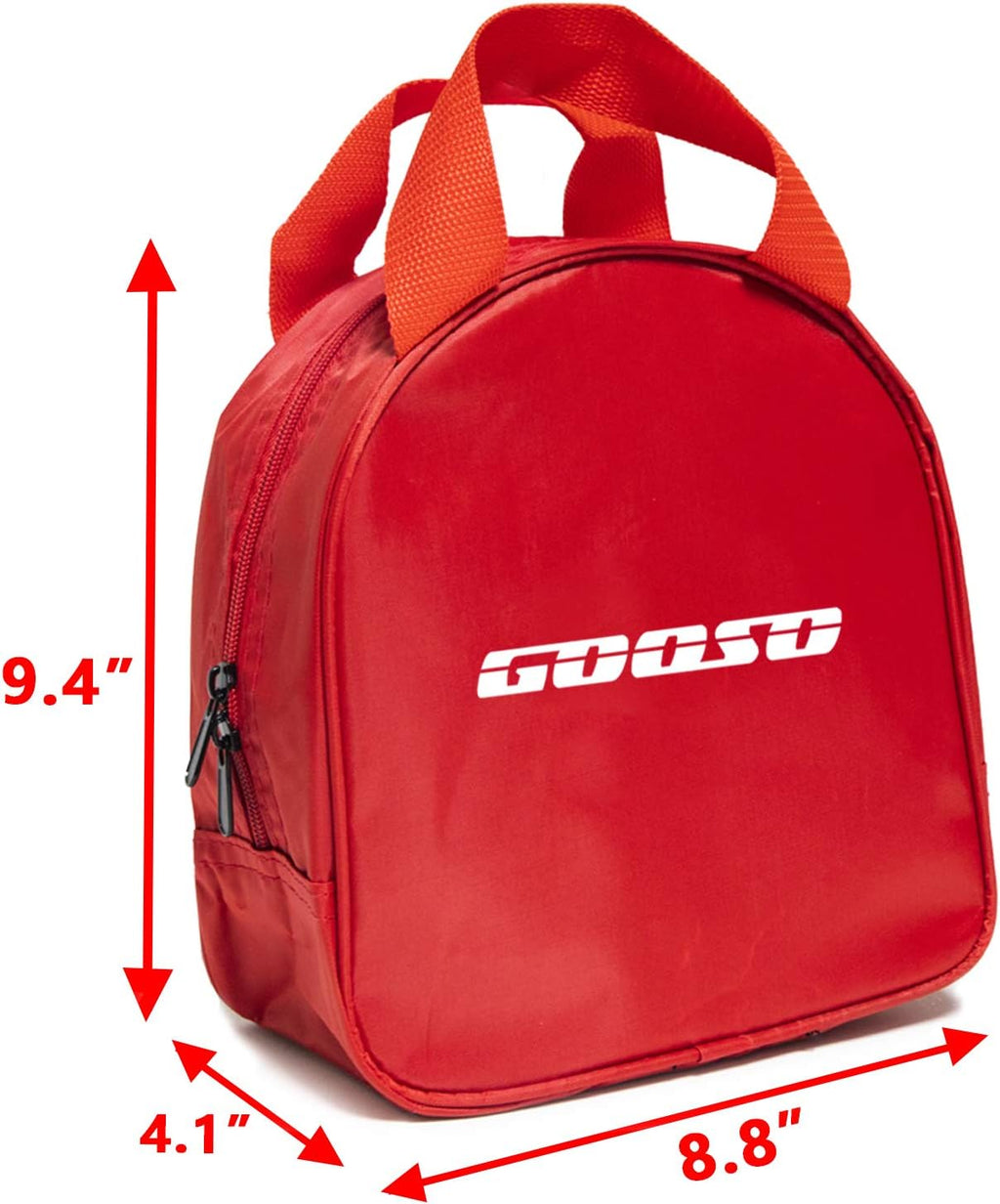 GOOSO Disc Golf Set - Driver, Mid-Range and Putter Discs with Disc Golf Bag for Outdoor and Backyard, Comfortable Plastic, 6 Pack