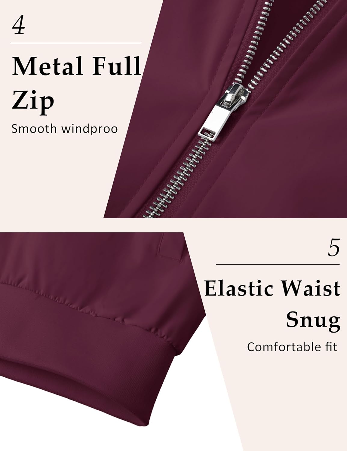 MAGCOMSEN Men's Bomber Jacket Lightweight Windbreaker Spring Fall Jacket