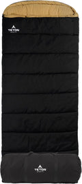 TETON Sports Deer Hunter Sleeping Bag, Warm and Comfortable Camping Sleeping Bag, Teton Tough Canvas Shell for Camping, Hunting, and Cold Weather