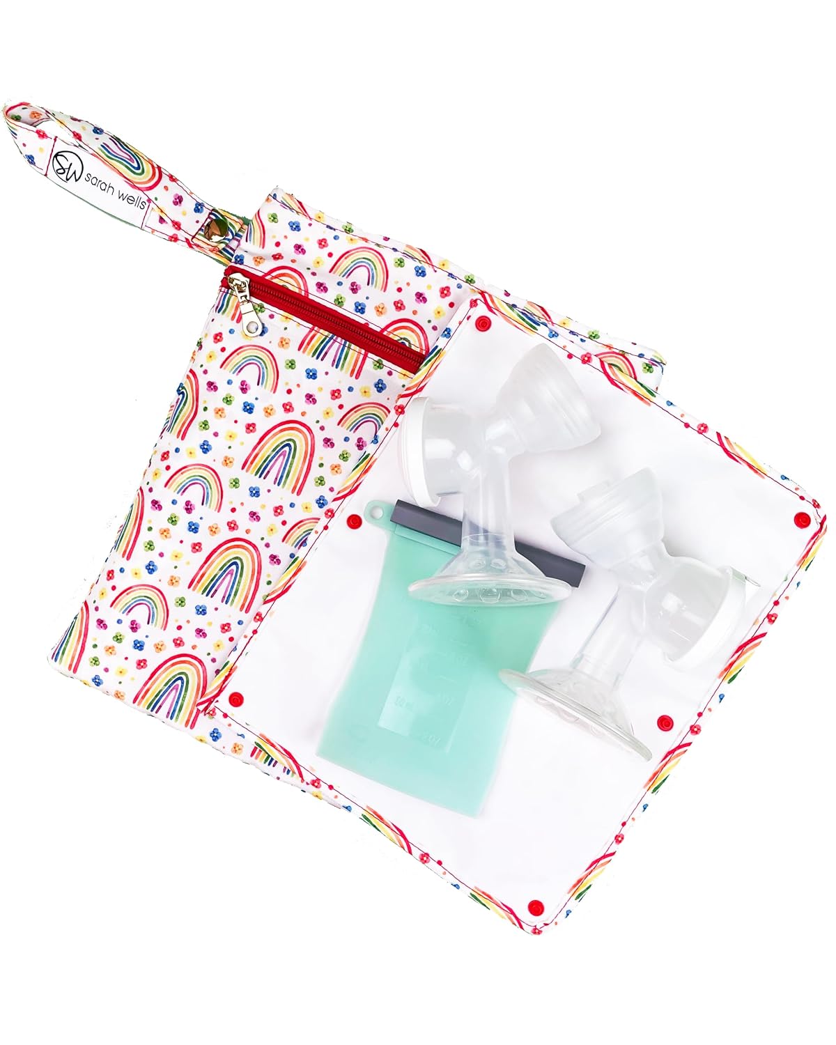 Sarah Wells Pumparoo Wet/Dry Bag with Staging Mat (Rainbows)