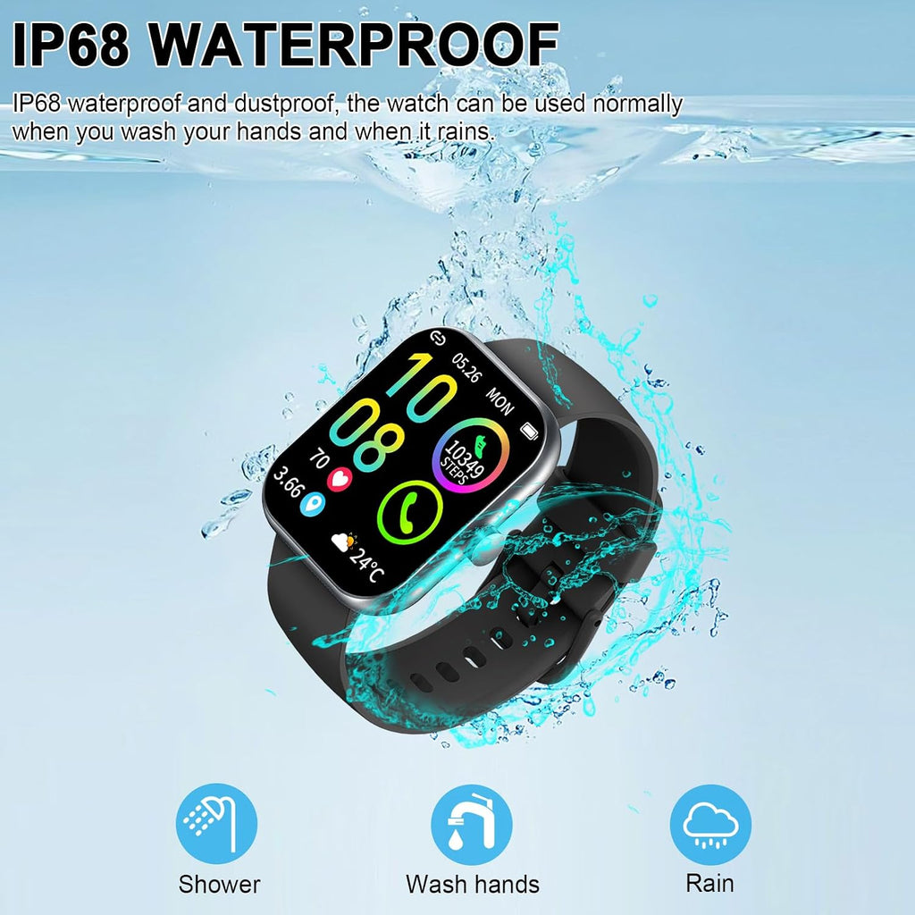 Smart Watch (Answer/Make Calls), 1.96" HD New Smartatch for Men Women 2026