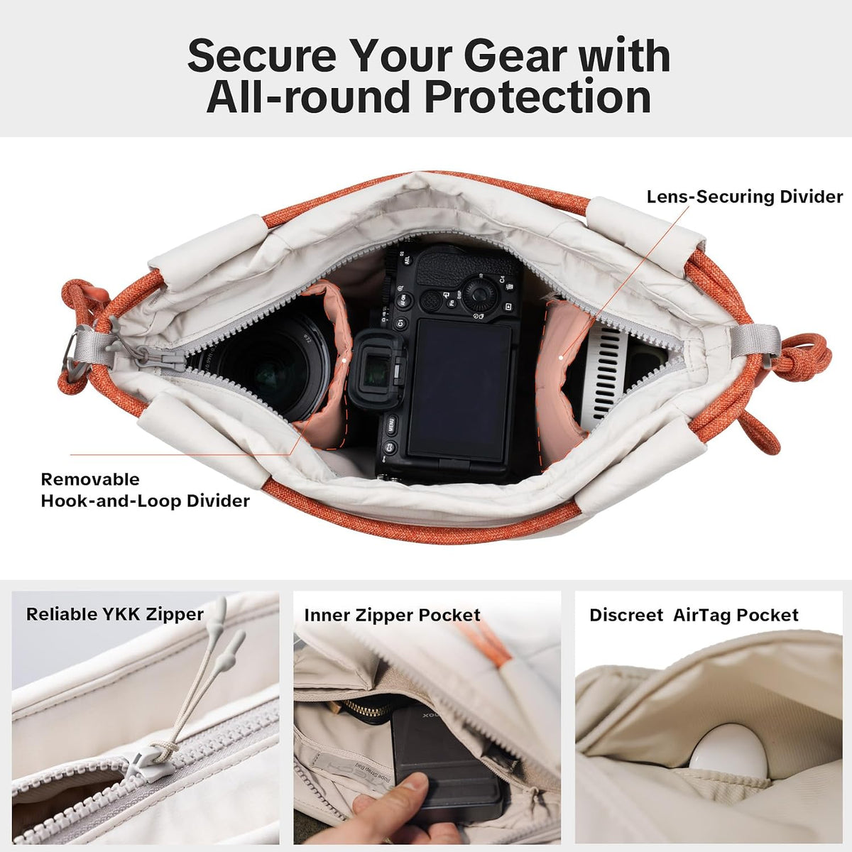 PGYTECH OneGo Rope Strap Camera Bag – Compact Camera Bag Camera Sling Bag