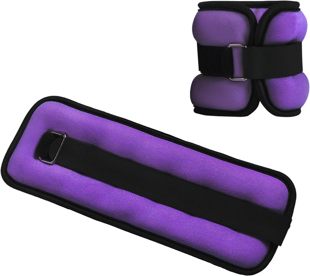 Ankle/Wrist Weights, Small Leg Arm Hand Cuff Weights for Women Kids, Exercise Equipment with Adjustable Straps for Fitness Gym Dancing Walking Jogging Gymnastics Aerobics (1 Pair)
