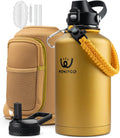 64oz Insulated Water Bottle Leak Proof with Carrier Bag for Sports