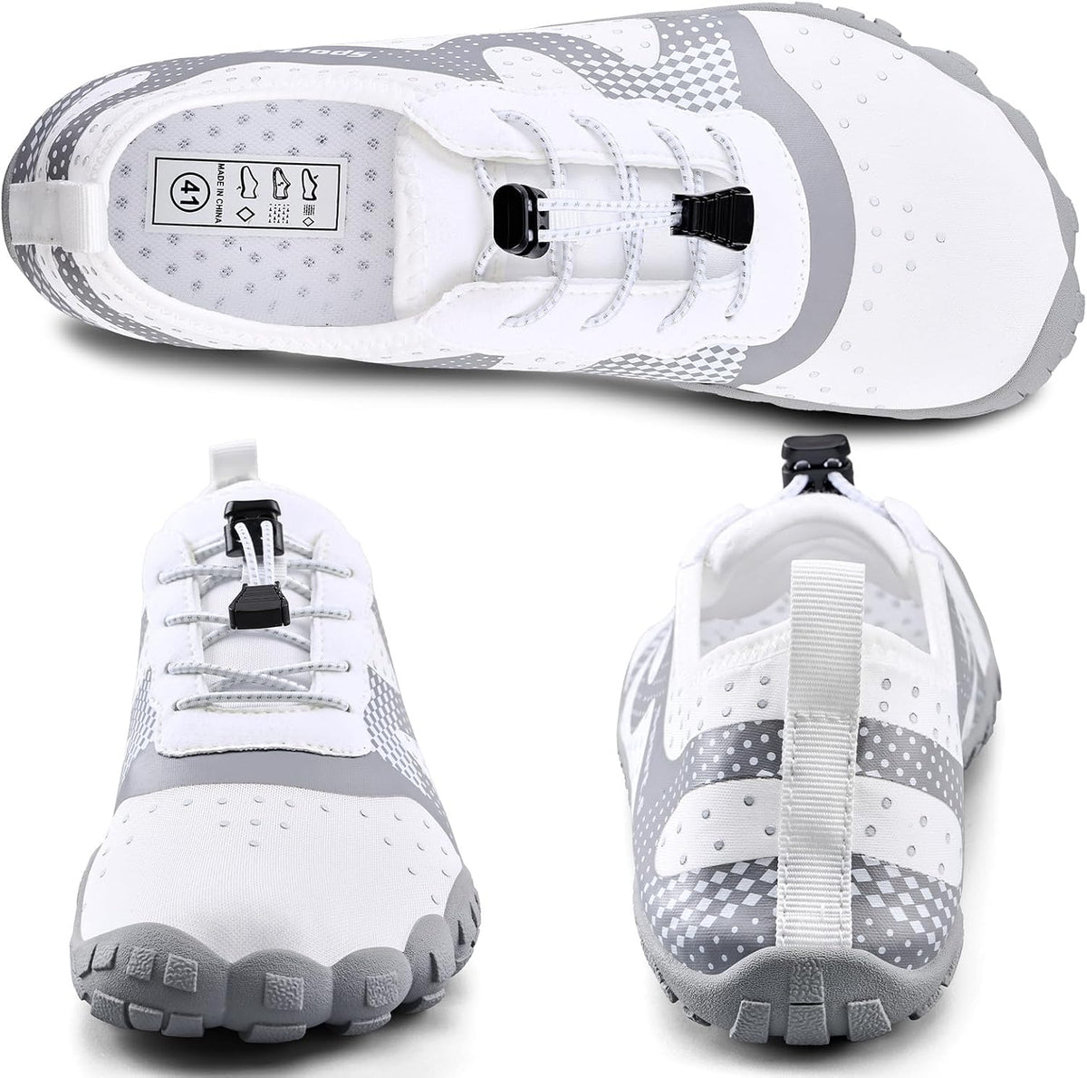 Water Shoes for Men Barefoot Quick-Dry Aqua Sock Outdoor Athletic Sport Shoes for Kayaking, Boating, Hiking, Surfing, Walking