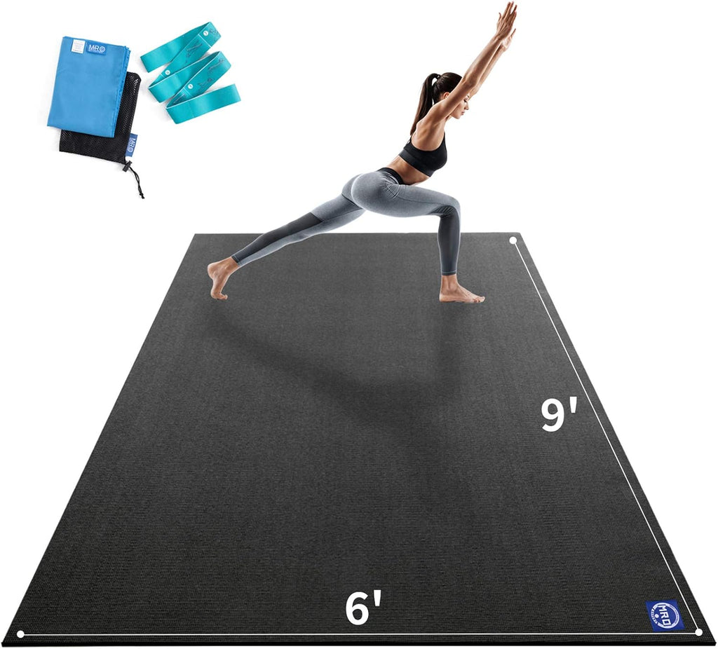 MRO Extra Large Yoga Mat, 12'x6'/9'x6'/7'x5'/6'x4' (9MM)