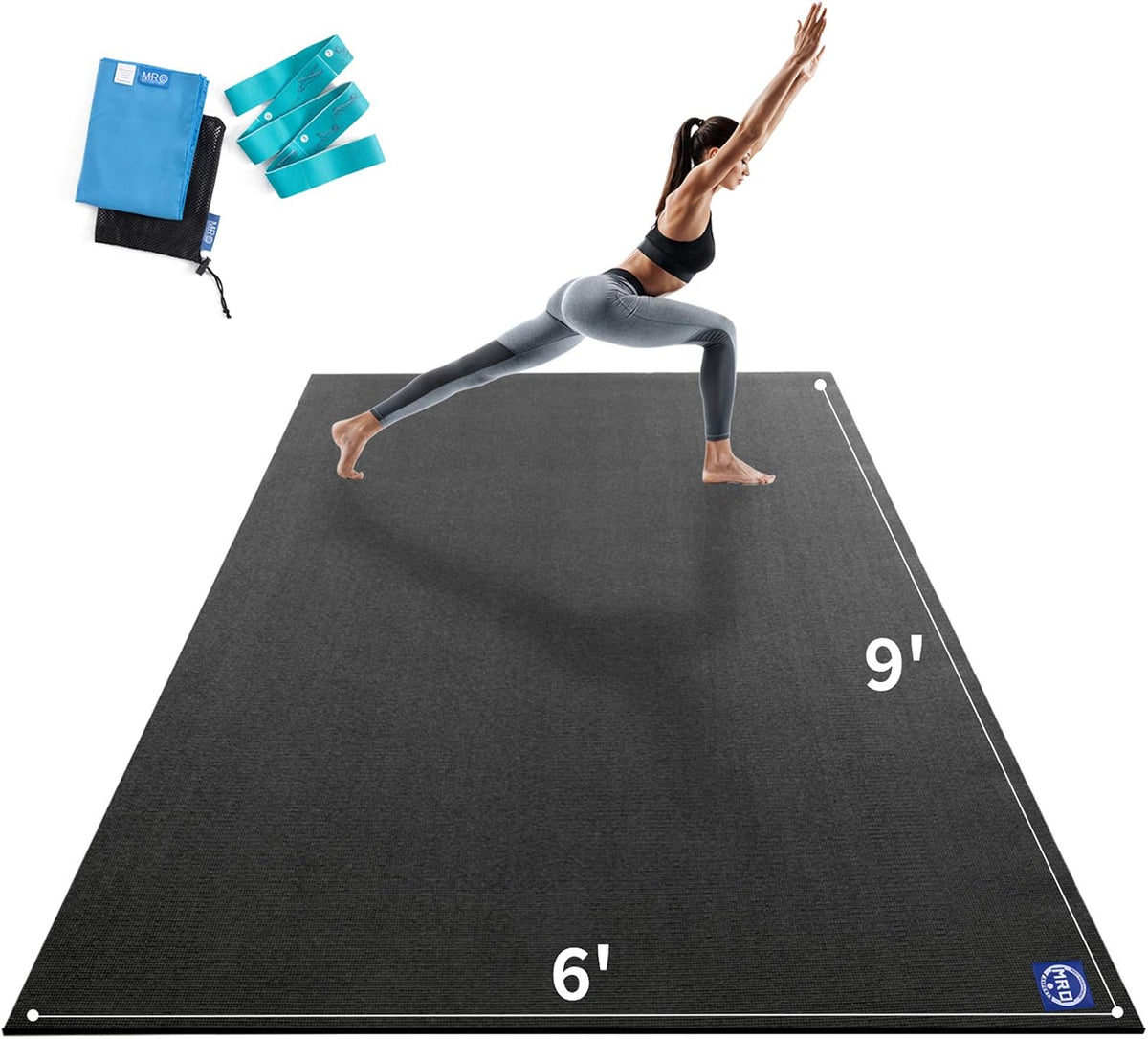 MRO Extra Large Yoga Mat, 12'x6'/9'x6'/7'x5'/6'x4' (9MM)