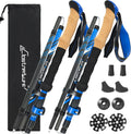 Clostnature Carbon Fiber Collapsible Trekking Poles for Hiking, Walking