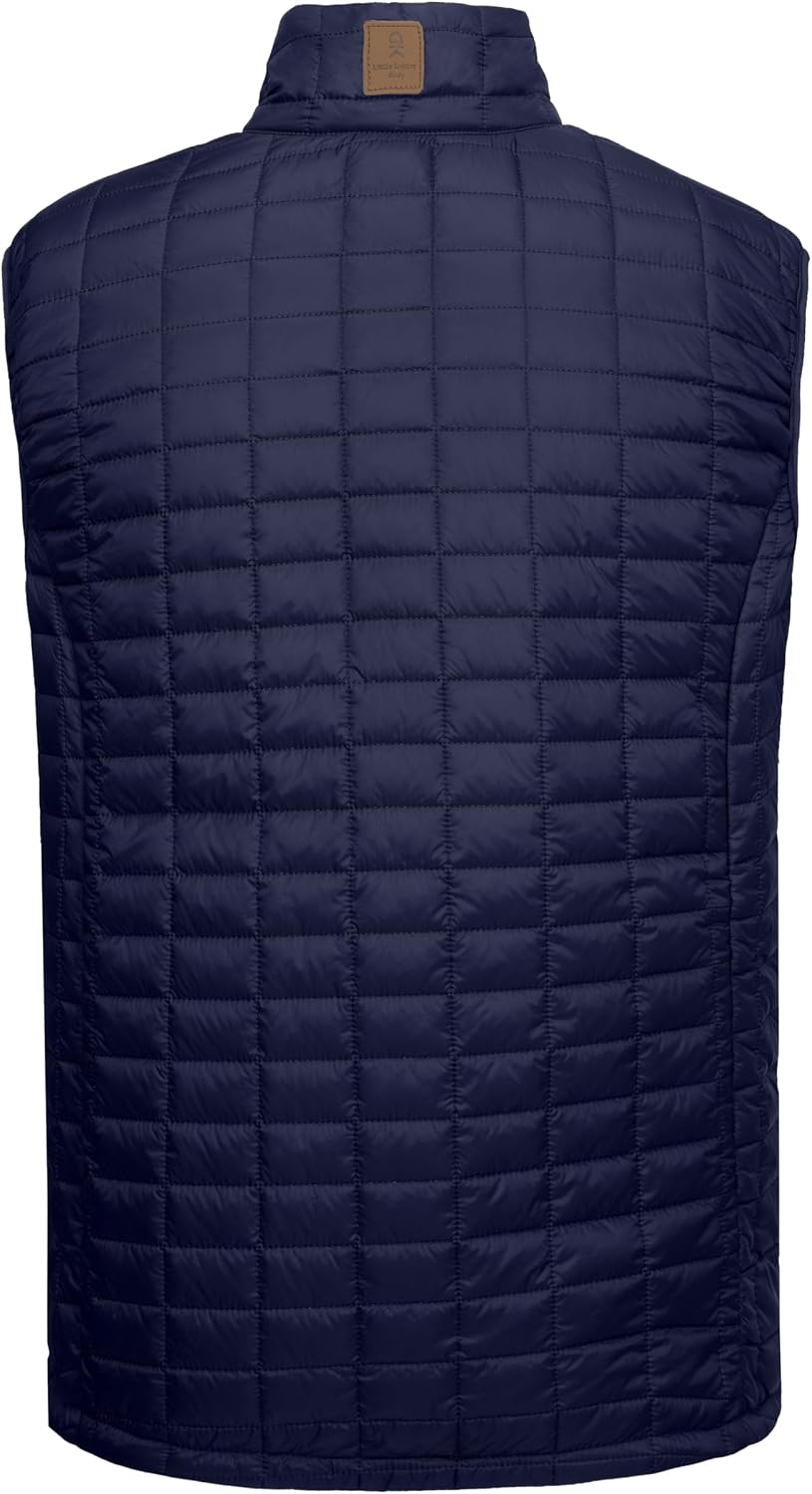 Little Donkey Andy Men's Puffer Vest, Lightweight Warm Sleeveless Jacket for Hiking Travel Golf