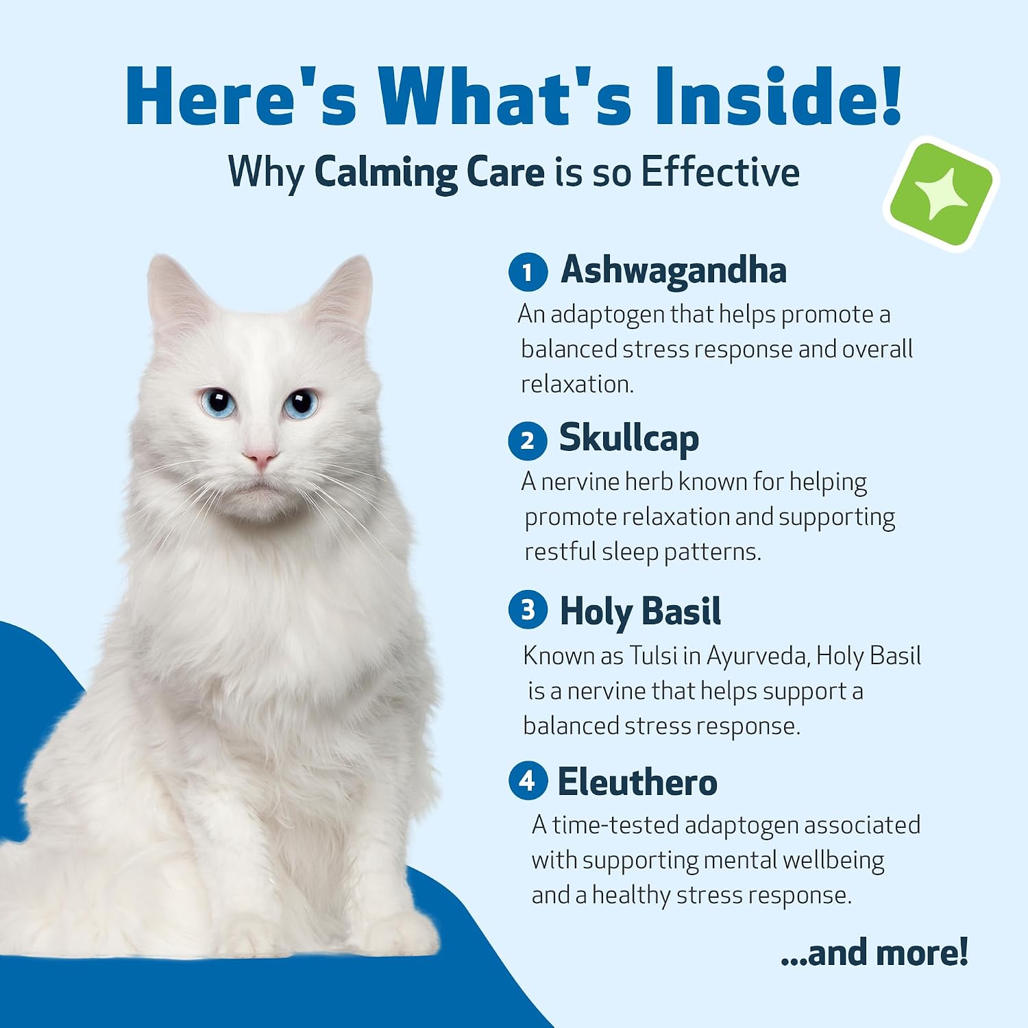Pet Wellbeing Calming Care for Cats - Stress Support & Relaxation, 2 oz
