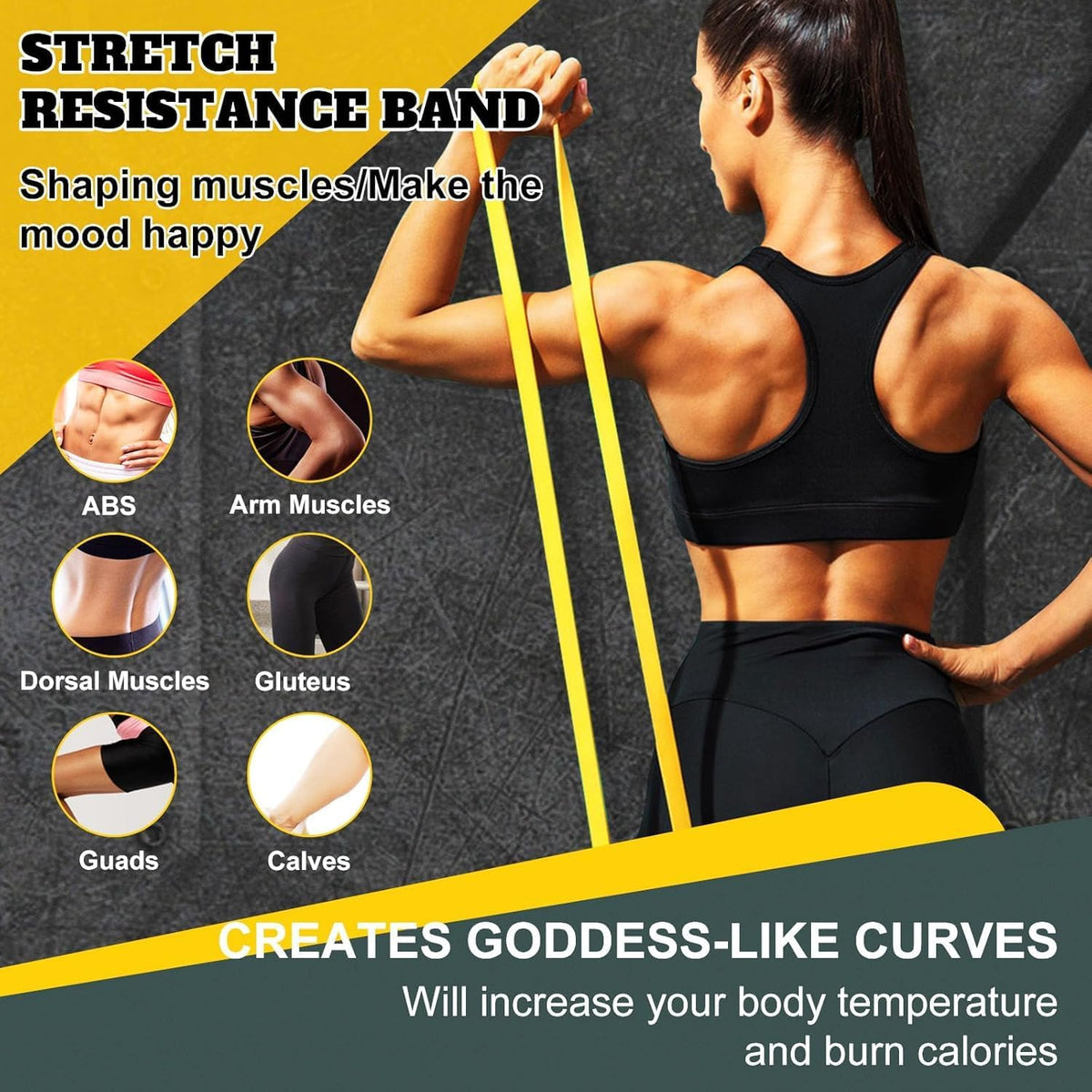 Exercise Bands Resistance Bands for Working Out,Pull Up Bands Set,at Home Workout Equipment,Workout Bands for Men and Women,Stretch Bands for Exercise
